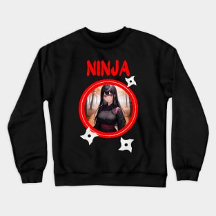 Ninja Target Love Cute Anime Girl Crewneck Sweatshirt